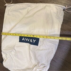 Away Cream Drawstring Dust Bag 19 x 23”